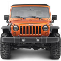 Raxiom 07-18 Jeep Wrangler JK LED Halo Headlights- Black Housing (Clear Lens) - Lights