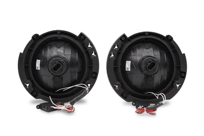 Raxiom 07-18 Jeep Wrangler JK LED Halo Headlights- Chrome Housing (Clear Lens) - Lights