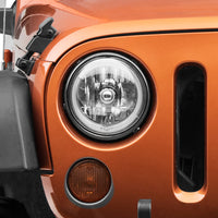 Raxiom 07-18 Jeep Wrangler JK LED Halo Headlights- Chrome Housing (Clear Lens) - Lights