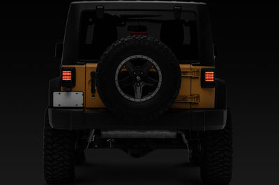Raxiom 07-18 Jeep Wrangler JK LED Tail Lights- Black Housing (Smoked Lens) - Lights