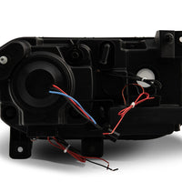 Raxiom 08-14 Dodge Challenger Dual LED Halo Projector Headlights- Black Housing (Clear Lens) - Lights