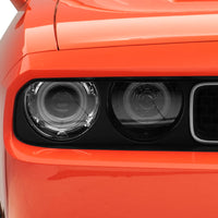 Raxiom 08-14 Dodge Challenger Dual LED Halo Projector Headlights- Black Housing (Clear Lens) - Lights