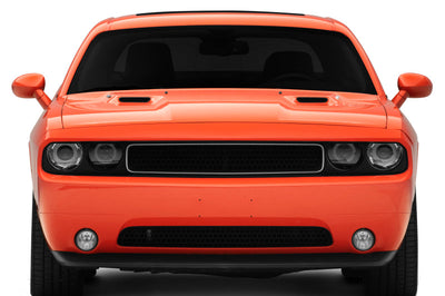 Raxiom 08-14 Dodge Challenger Dual LED Halo Projector Headlights- Black Housing (Clear Lens) - Lights
