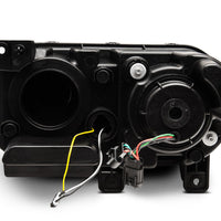 Raxiom 08-14 Dodge Challenger Halo Projctr Headlights w/Sequential Turn Signals-Blk Hsng(Clear Lens) - Lights