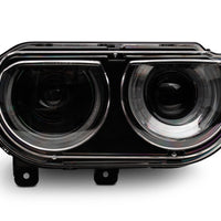 Raxiom 08-14 Dodge Challenger Halo Projctr Headlights w/Sequential Turn Signals-Blk Hsng(Clear Lens) - Lights