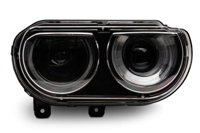 Raxiom 08-14 Dodge Challenger Halo Projctr Headlights w/Sequential Turn Signals-Blk Hsng(Clear Lens) - Lights