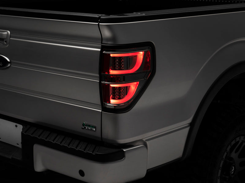 Raxiom 09-14 Ford F-150 G2 LED Tail Lights- Chrome Housing (Smoked Lens) (Styleside) - Lights