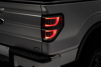 Raxiom 09-14 Ford F-150 G2 LED Tail Lights- Chrome Housing (Smoked Lens) (Styleside) - Lights