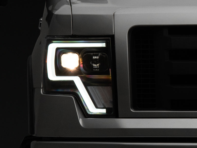 Raxiom 09-14 Ford F-150 G4 Projector Headlights- Black Housing (Clear Lens) - Lights