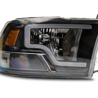 Raxiom 09-18 Dodge RAM 1500 LED Bar Headlights- Black Housing (Clear Lens) - Lights