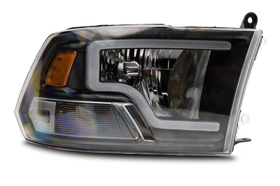 Raxiom 09-18 Dodge RAM 1500 LED Bar Headlights- Black Housing (Clear Lens) - Lights