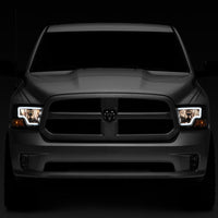 Raxiom 09-18 Dodge RAM 1500 LED Bar Headlights- Black Housing (Clear Lens) - Lights