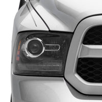 Raxiom 09-18 Dodge RAM 1500 LED Halo Headlights w/Switchback Turn Signals- Blk Housing (Clear Lens) - Lights