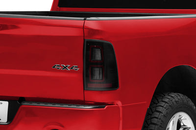 Raxiom 09-18 Dodge RAM 1500 LED Tail Lights- Black Housing (Smoked Lens) - Lights