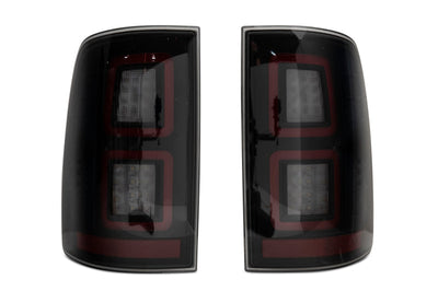 Raxiom 09-18 Dodge RAM 1500 LED Tail Lights- Black Housing (Smoked Lens) - Lights