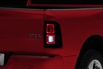 Raxiom 09-18 Dodge RAM 1500 LED Tail Lights- Black Housing (Smoked Lens) - Lights