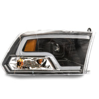 Raxiom 09-18 RAM 1500 LED Halo Projector Headlights- Black Housing (Clear Lens) - Lights