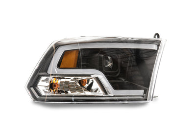 Raxiom 09-18 RAM 1500 LED Halo Projector Headlights- Black Housing (Clear Lens) - Lights