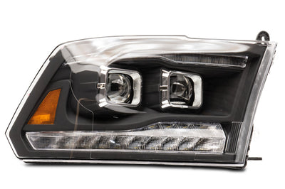 Raxiom 09-18 RAM 1500 LED Projector Headlights w/ Switchback Turn Signals- Blk Housing (Clear Lens) - Lights