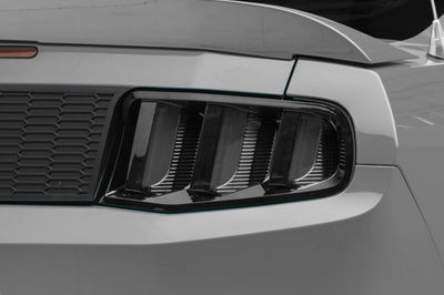 Raxiom 10-12 Ford Mustang Vector V2 LED Tail Lights - Gloss Black Housing (Clear Lens)