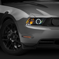 Raxiom 10-12 Ford Mustang w/ Headlights CCFL Halo Projector Headlights- Black Housing (Clear Lens) - Lights