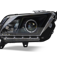 Raxiom 10-12 Ford Mustang w/ Headlights CCFL Halo Projector Headlights- Black Housing (Clear Lens) - Lights