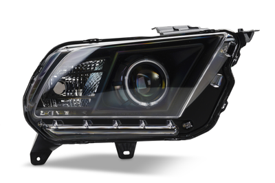 Raxiom 10-12 Ford Mustang w/ Headlights CCFL Halo Projector Headlights- Black Housing (Clear Lens) - Lights