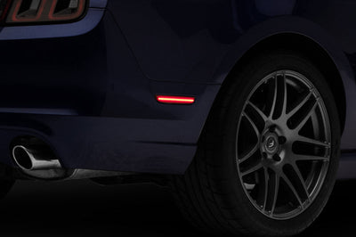 Raxiom 10-14 Ford Mustang Axial Series LED Side Marker Lights (Smoked)