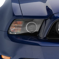Raxiom 13-14 Ford Mustang LED Halo Projector Headlights- Black Housing (Clear Lens) - Lights