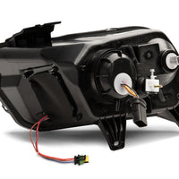 Raxiom 13-14 Ford Mustang LED Halo Projector Headlights- Black Housing (Clear Lens) - Lights
