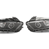 Raxiom 13-14 Ford Mustang LED Halo Projector Headlights- Black Housing (Clear Lens) - Lights