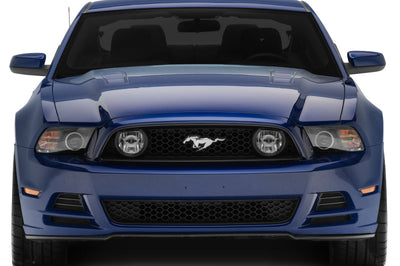 Raxiom 13-14 Ford Mustang LED Halo Projector Headlights- Black Housing (Clear Lens) - Lights
