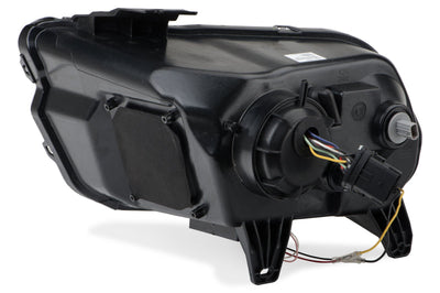 Raxiom 13-14 Ford Mustang w/ Factory HIDLED Halo Projector Headlights- Black Housing (Smoked Lens) - Lights
