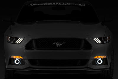 Raxiom 15-17 Ford Mustang LED Halo Fog Lights (w/ Factory Lights)