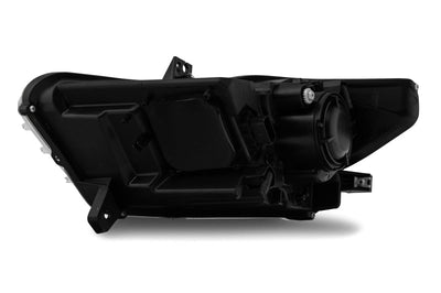 Raxiom 15-17 Ford Mustang Projector Headlights OEM HID Bulbs- Black Housing (Clear Lens) - Lights