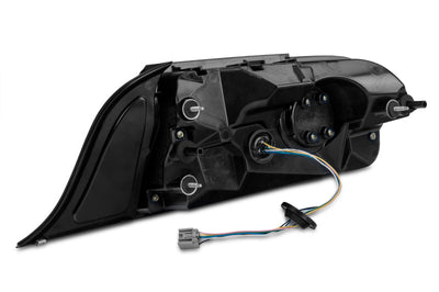 Raxiom 15-22 Ford Mustang Halo LED Tail Lights - Gloss Black Housing (Smoked Lens)