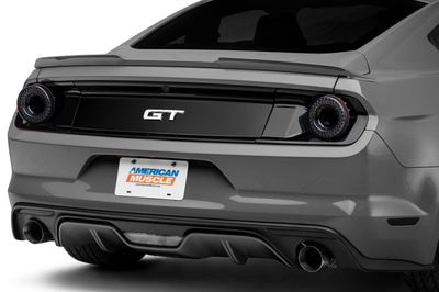 Raxiom 15-22 Ford Mustang Halo LED Tail Lights - Gloss Black Housing (Smoked Lens)