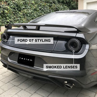 Raxiom 15-22 Ford Mustang Halo LED Tail Lights - Gloss Black Housing (Smoked Lens)