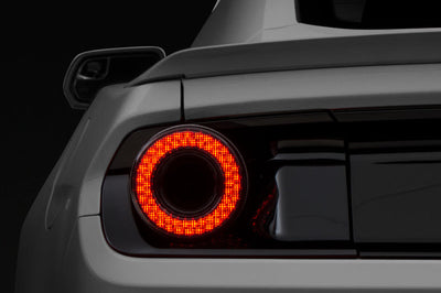 Raxiom 15-22 Ford Mustang Halo LED Tail Lights - Gloss Black Housing (Smoked Lens)
