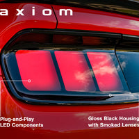 Raxiom 15-22 Ford Mustang Profile LED Tail Lights - Gloss Black Housing (Smoked Lens)