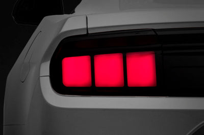 Raxiom 15-22 Ford Mustang Profile LED Tail Lights - Gloss Black Housing (Smoked Lens)