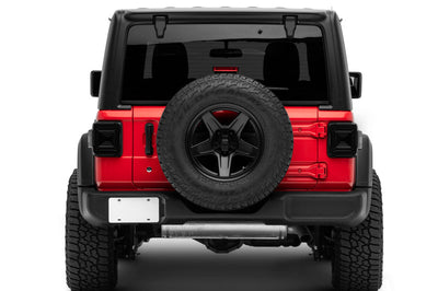 Raxiom 18-22 Jeep Wrangler JL Axial Series Plateau LED Tail Lights- Black Housing (Smoked Lens) - Lights