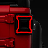 Raxiom 18-22 Jeep Wrangler JL Axial Series Plateau LED Tail Lights- Black Housing (Smoked Lens) - Lights