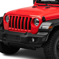 Raxiom 18-22 Jeep Wrangler JL/JT Axial Series LED Headlights- Black Housing (Clear Lens) - Lights