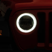 Raxiom 18-22 Jeep Wrangler JL/JT Axial Series LED Headlights- Black Housing (Clear Lens) - Lights