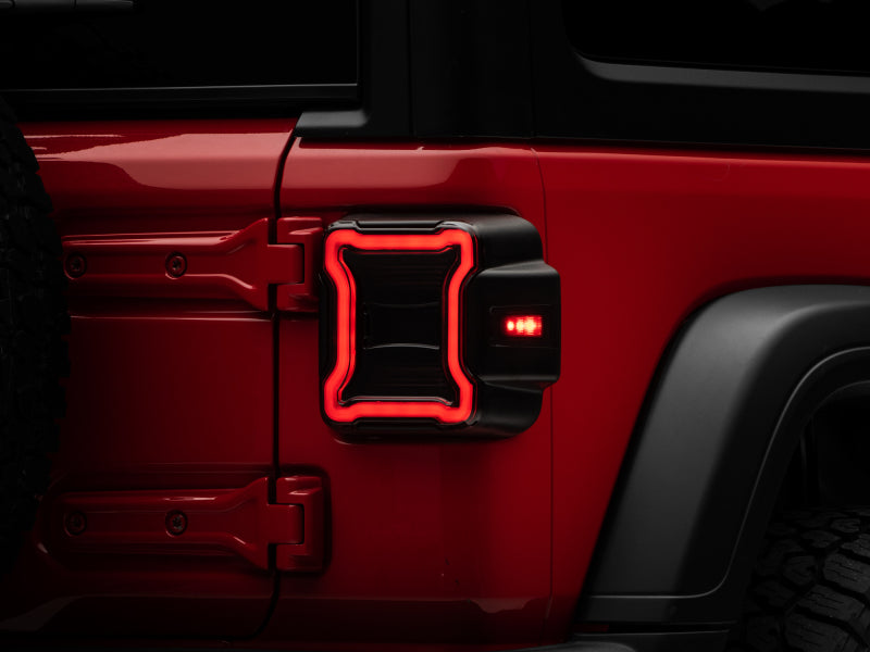 Raxiom 18-22 Jeep Wrangler JL LED Tail Lights- Black Housing (Smoked Lens) - Lights