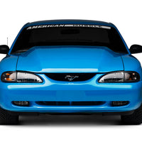 Raxiom 94-98 Mustang Axial Series Cobra Style Headlights- Black Housing (Clear Lens) - Lights