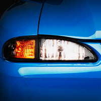 Raxiom 94-98 Mustang Axial Series Cobra Style Headlights- Black Housing (Clear Lens) - Lights