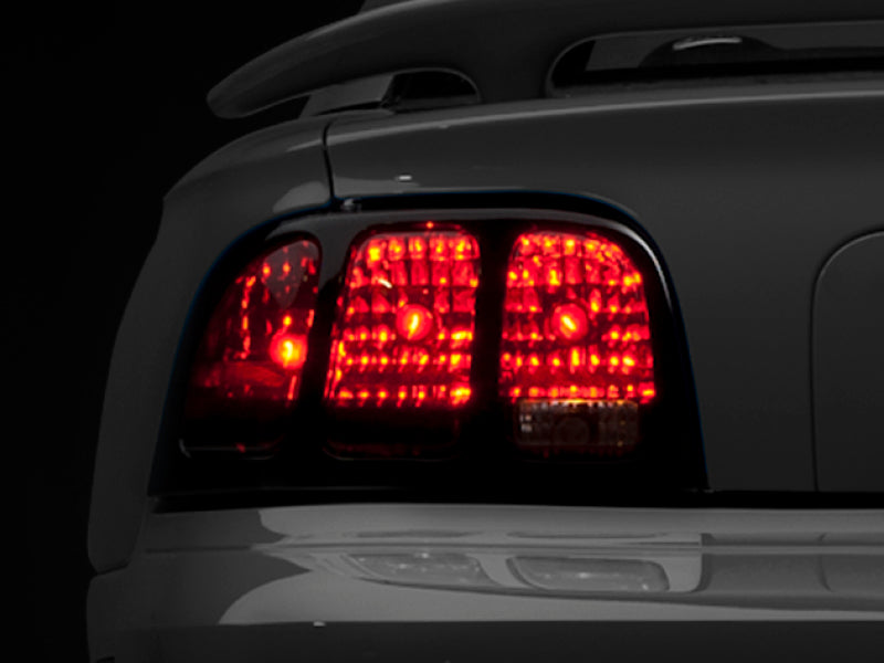 Raxiom 96-98 Ford Mustang Tail Lights- Black Housing (Smoked Lens) - Lights