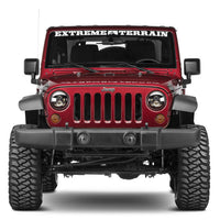 Raxiom 97-18 Jeep Wrangler TJ/JK Axial Series LED Daymaker Headlights- Black Housing (Clear Lens) - Lights